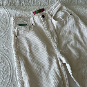 White Corduroy Empyre Pants